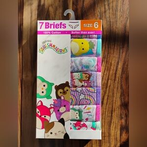 Size 6 Squishmallow Girls Briefs